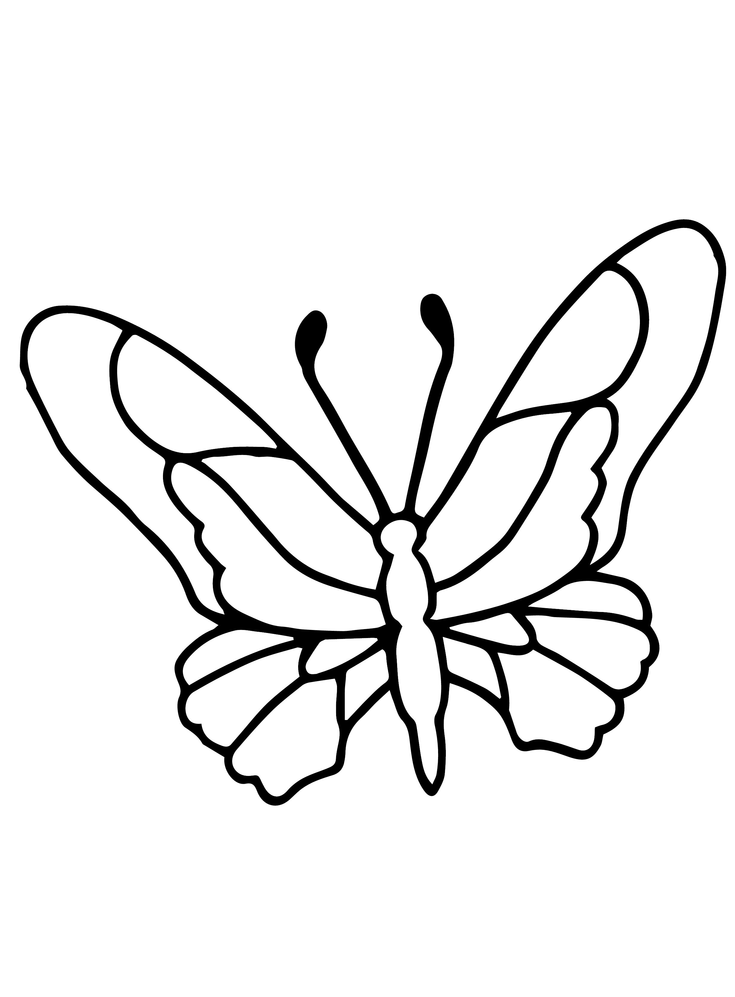 Kids-n-fun.com | Coloring page Butterflies Butterflies