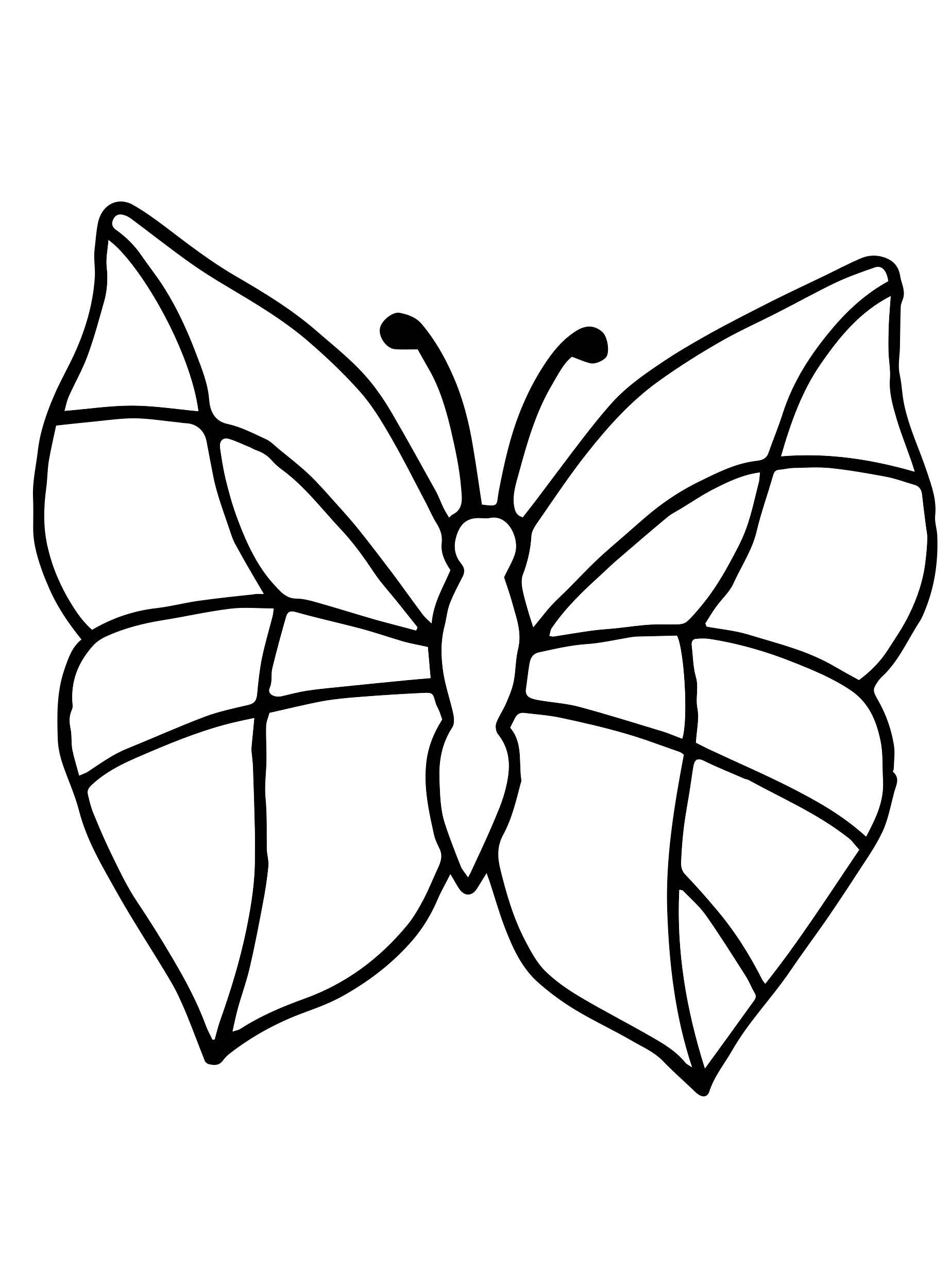 Kids-n-fun.com | Coloring page Butterflies Butterflies