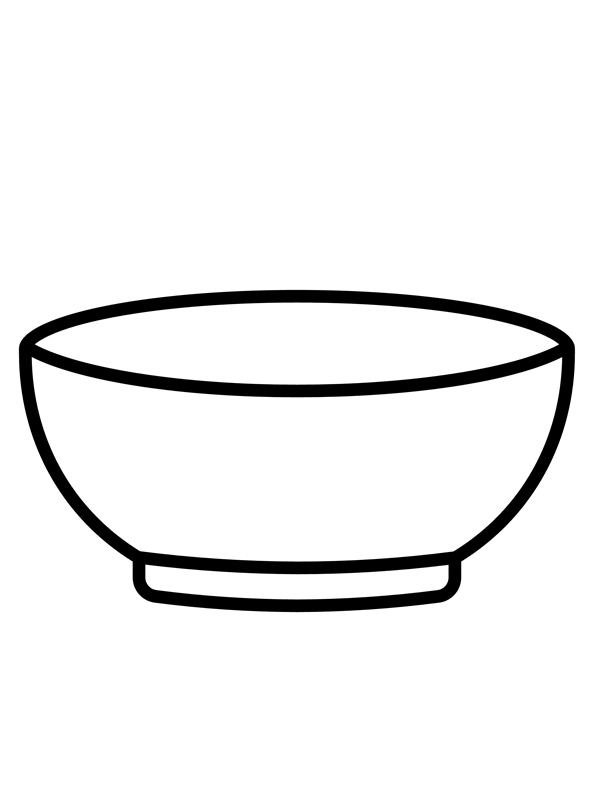 Create personal coloring page of soup bowl coloring page