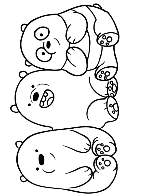 Kids-n-fun.com | Coloring page We bare Bears We bare Bears