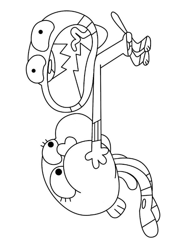 Download Kids-n-fun.com | Coloring page Amazing World of Gumball ...