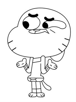 The Amazing World of Gumball Coloring Pages Printable for Free Download