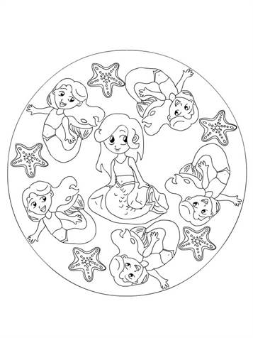 kidsnfun  29 coloring pages of mermaid