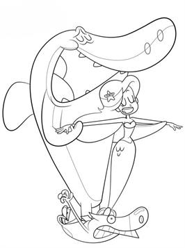  | 19 coloring pages of Zig and Sharko