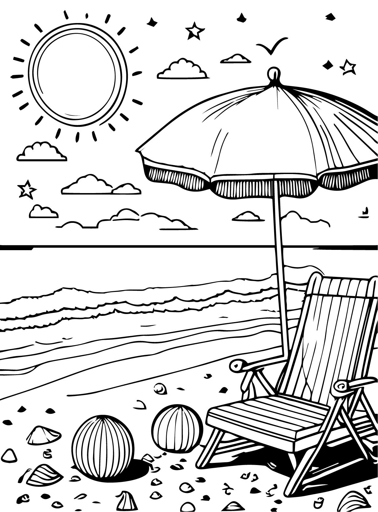 Kids n fun Coloring Page Summer And Beach Summer And Beach Kids n fun Coloring Page Summer And Beach Summer And Beach